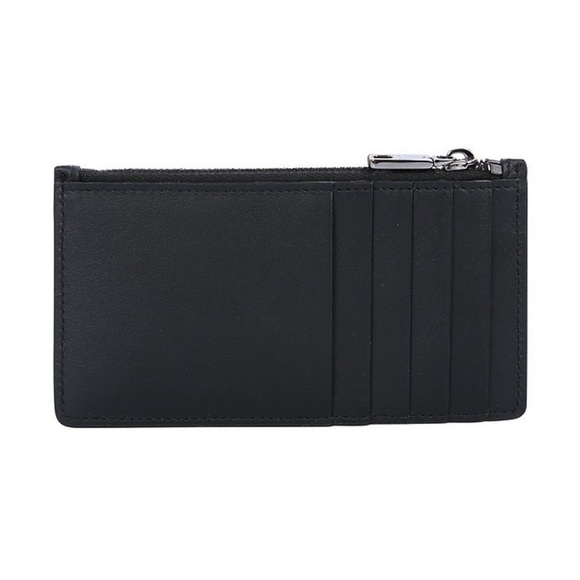 Dolce & Gabbana D&G Vertical Logo Plaque Zippered Leather Cardholder Coin Purse - Picture 3 of 12